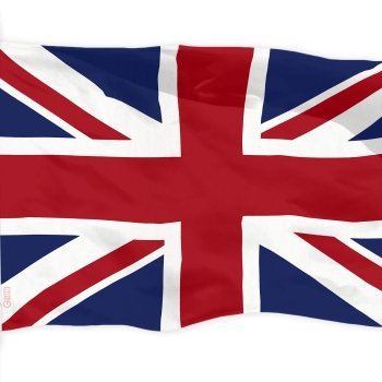 Bandera de Gran Bretaña 90 X 150 Flameo