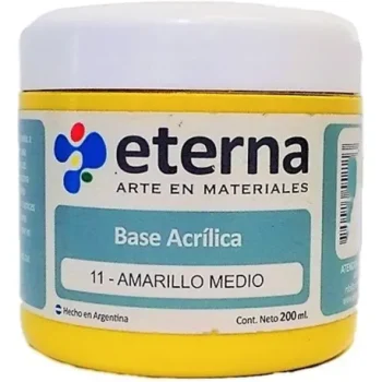 Base Acrilica Eterna 200ML Amarillo Medi