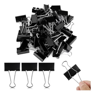 Aprieta Papel ONIX 25 Mm Negro Sa18p X12
