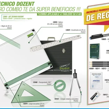 Tablero PLANTEC Dozent 50X60 + Kit Compl