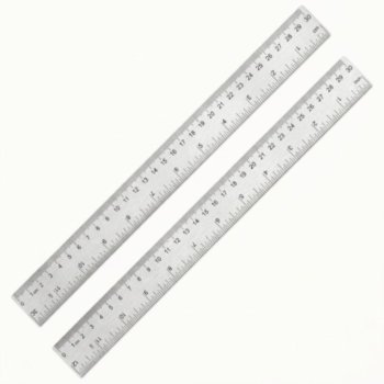 Regla ONIX 30CM Pvc Impreso Transparente
