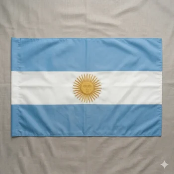 Bandera de Ceremonia Argentina Jardin