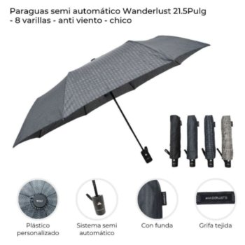 Paraguas wanderlust semi automatico 21.5
